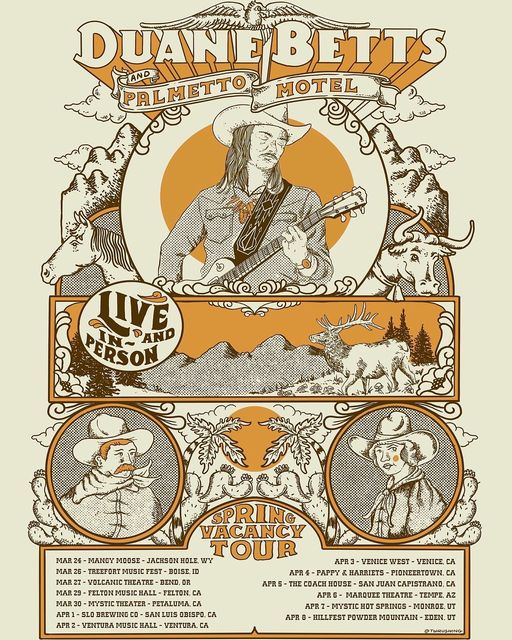 Southern Rock Royalty Guitarist-Vocalist-Songwriter Duane Betts Spring Vacancy Tour